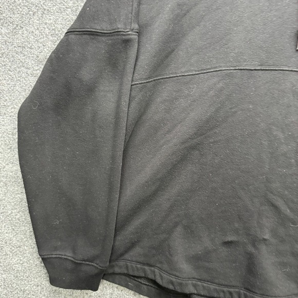 PINK Victoria's Secret Sweatshirt Women's Size L Black Funnel Neck Pullover Logo - Picture 3 of 12